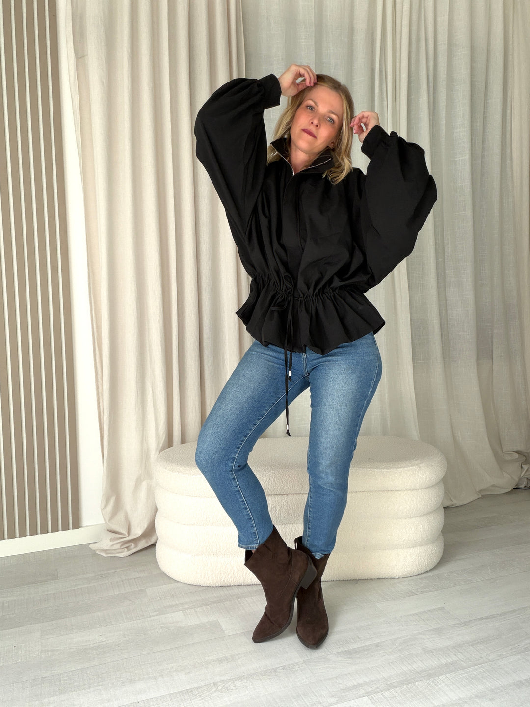 Lavibell Taillierte Blouson Jacke